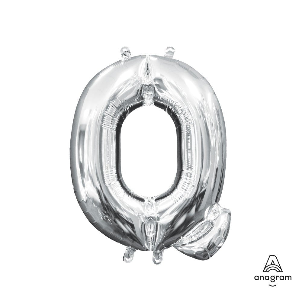 Foil Letter Q Silver Balloon