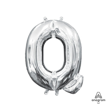 Foil Letter Q Silver Balloon