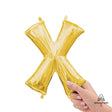 Foil Letter X Gold Balloon 16 Inch