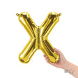 Letter X Gold Foil Balloon
