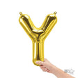 Foil Balloon Letter Y Gold