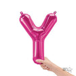 Letter Y Magenta Foil Balloon