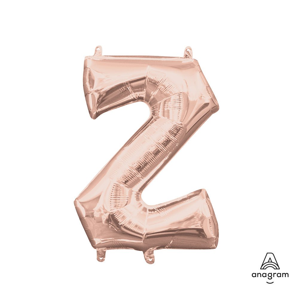 Foil Balloon Letter Z Rose Gold