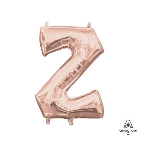 Foil Balloon Letter Z Rose Gold