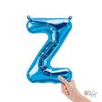 Foil Balloon Letter Z Blue 16 Inch