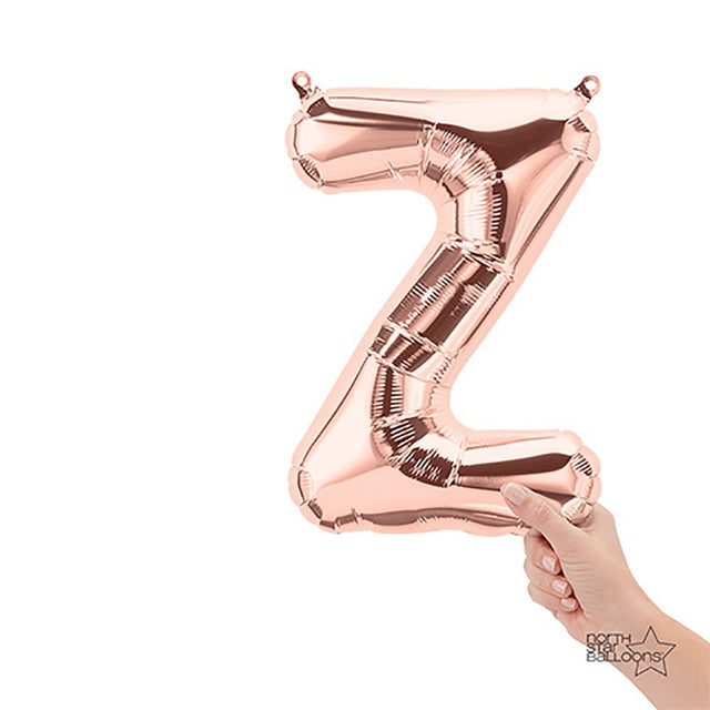 Foil Balloon Letter Z Rose Gold Air-Fill Only