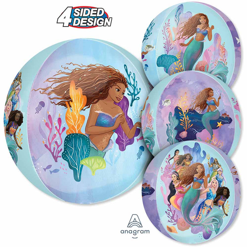 Foil Balloon Little Mermaid Live Action Orbz