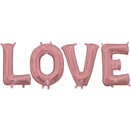 Foil Balloon LOVE Letters Kit
