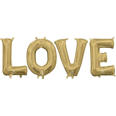 Foil Balloon LOVE Letters Kit