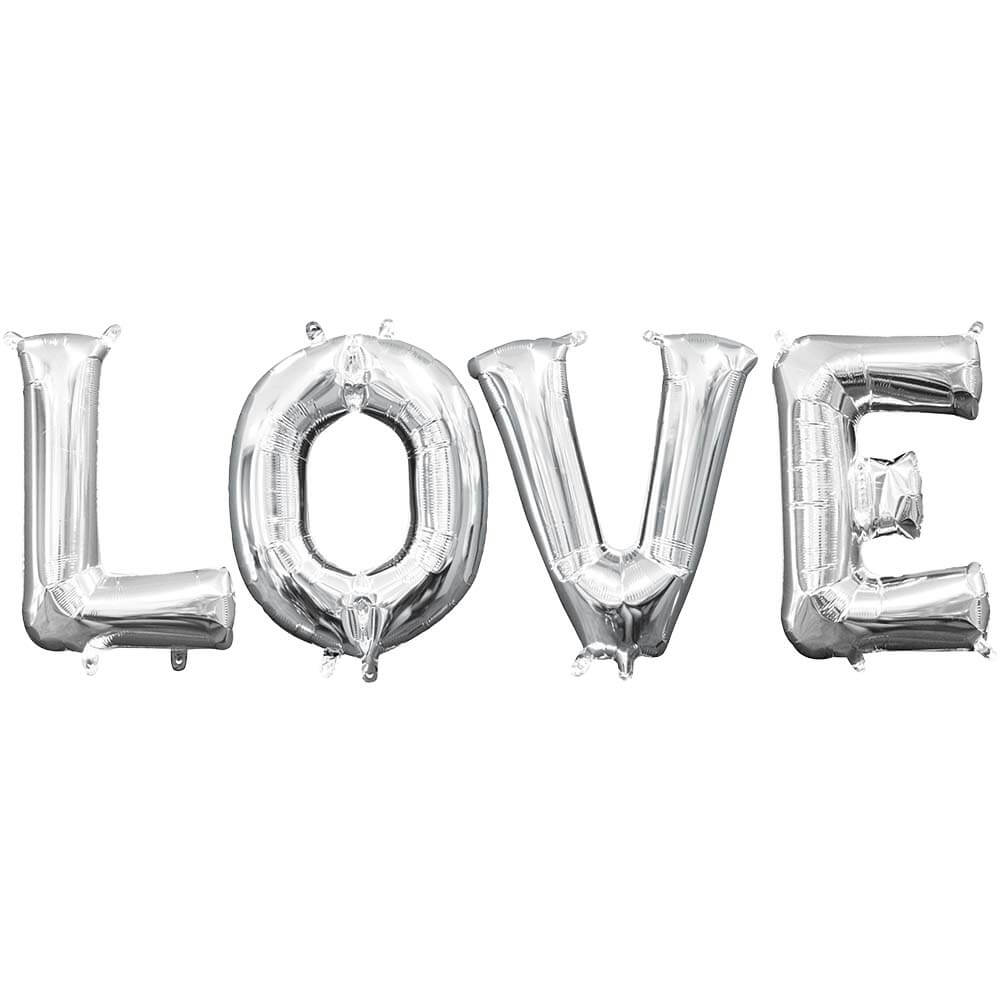 Foil Balloon LOVE Letters Kit