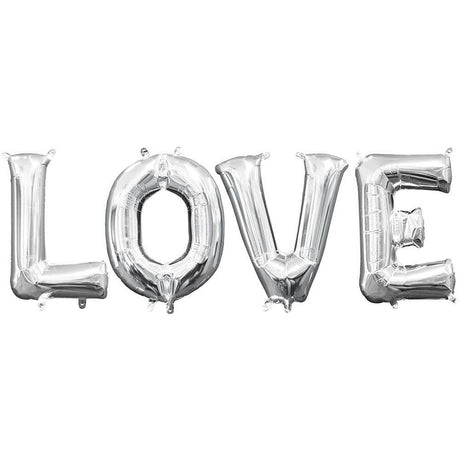 Foil Balloon LOVE Letters Kit