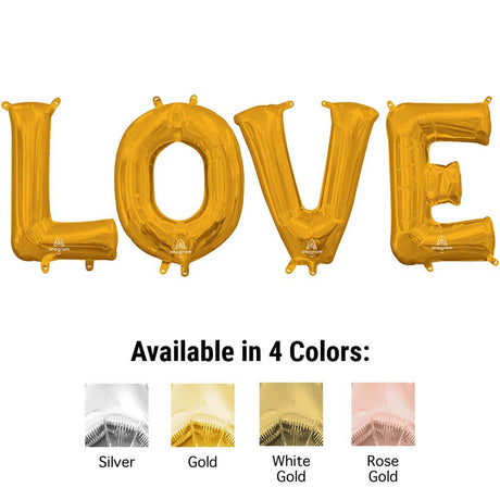 Foil Balloon LOVE Letters Kit