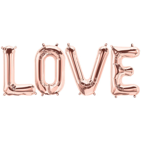 Foil Balloon LOVE Letters Kit