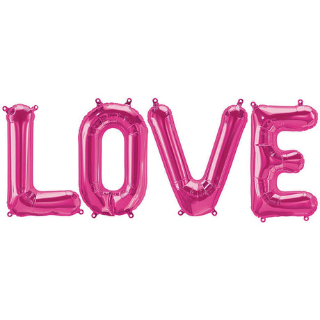 Foil Balloon LOVE Letters Kit