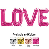 Foil Balloon LOVE Letters Kit