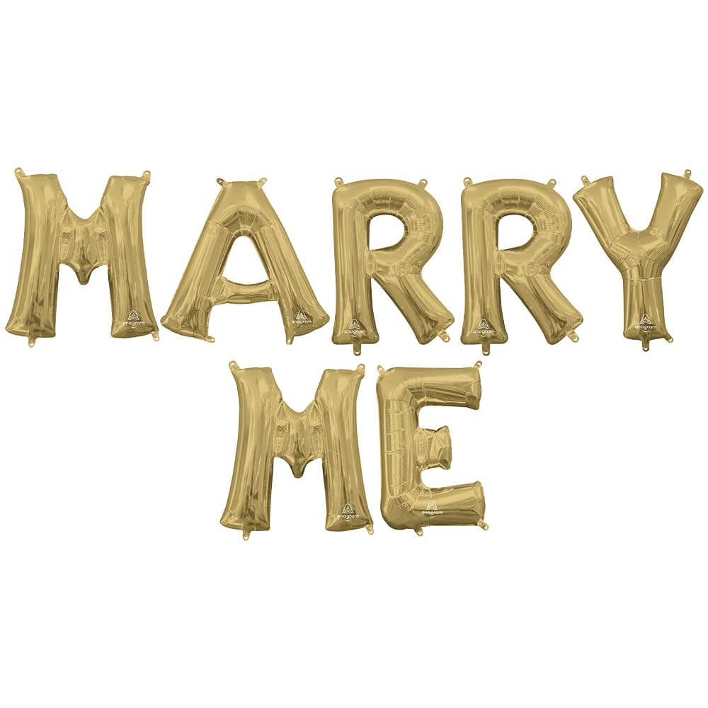 Foil Balloon MARRY ME Letter Kit