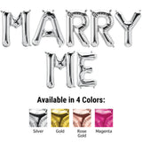 Foil Balloon MARRY ME Letters Kit