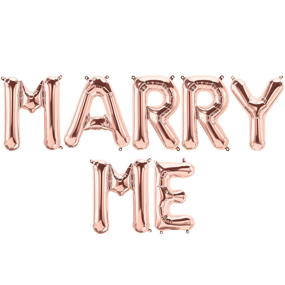 Foil Balloon MARRY ME Letters Kit