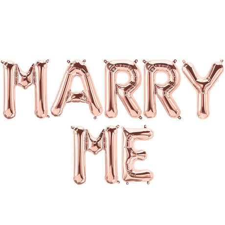 Foil Balloon MARRY ME Letters Kit