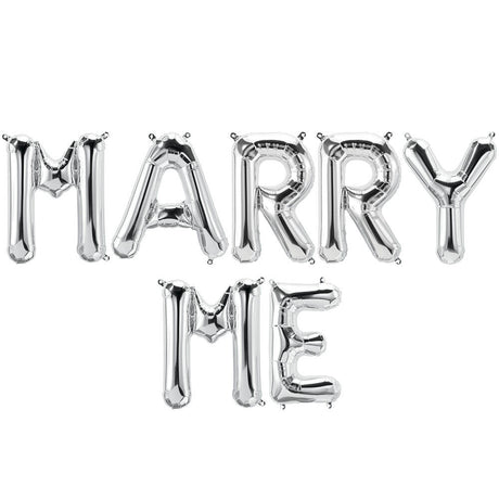 Foil Balloon MARRY ME Letters Kit