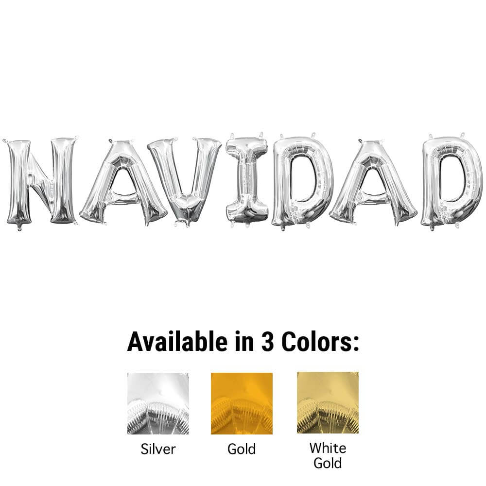 Foil Balloon NAVIDAD Letters Kit