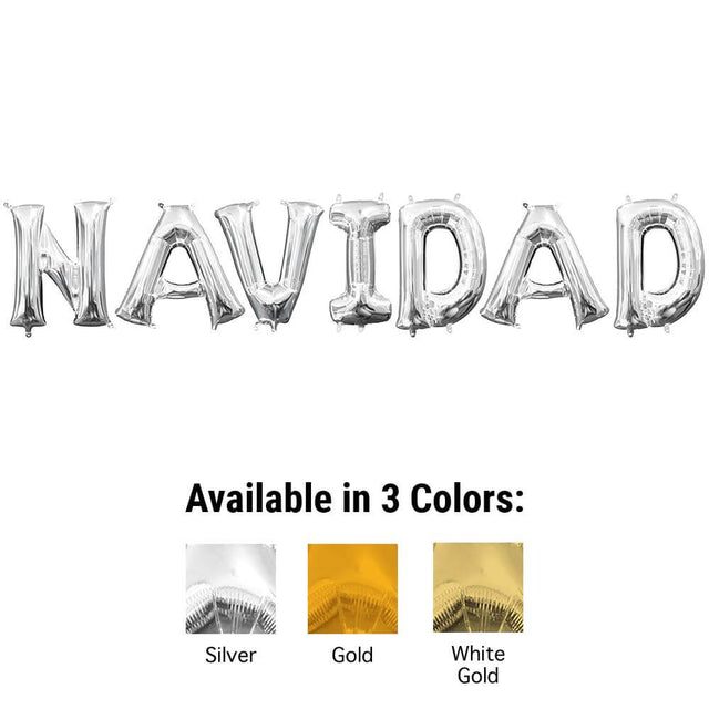 Foil Balloon NAVIDAD Letters Kit