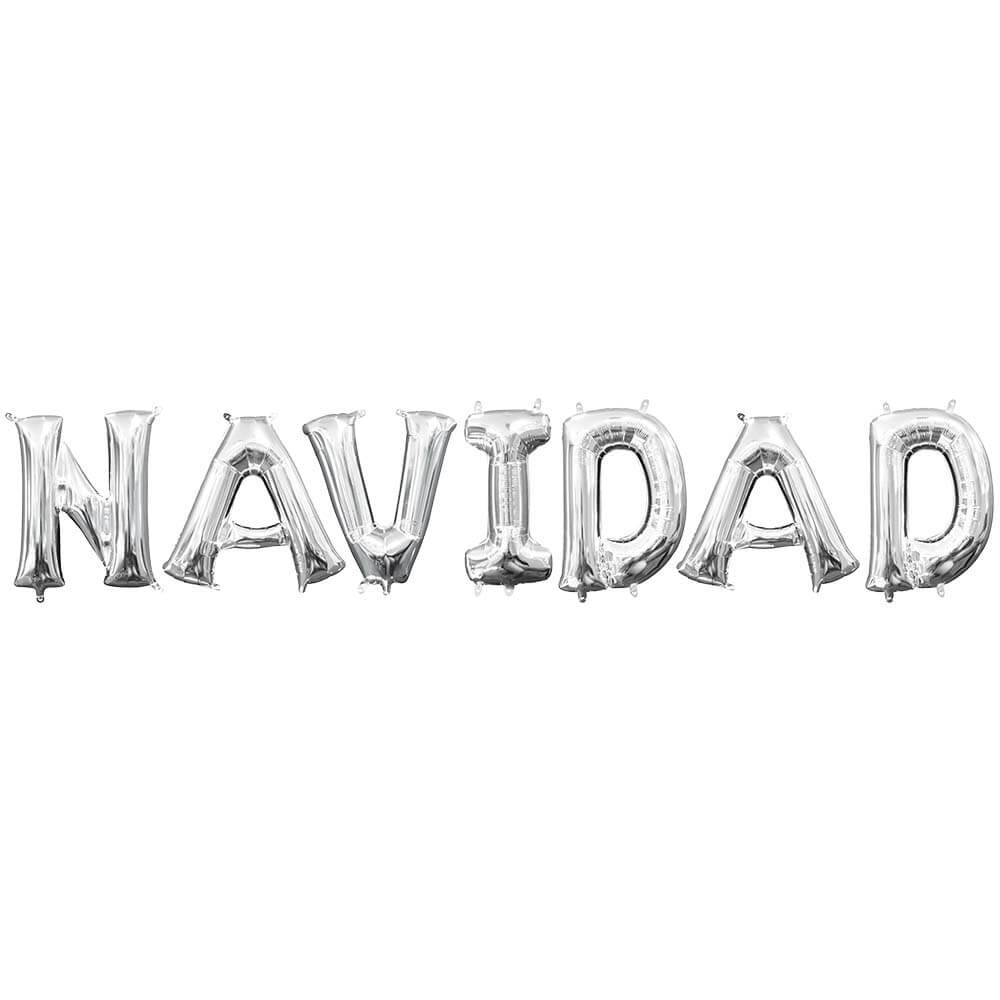 Foil Balloon NAVIDAD Letters Kit