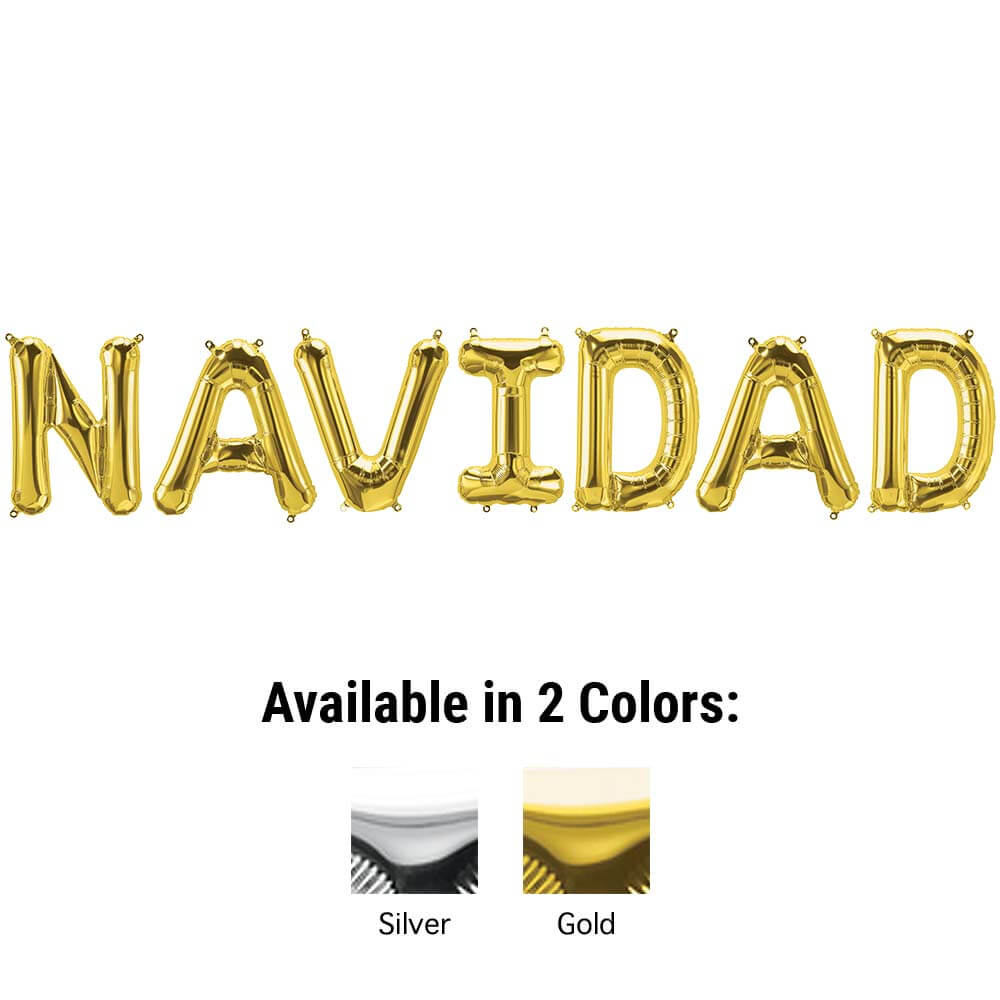 Foil Balloon NAVIDAD Letters Kit