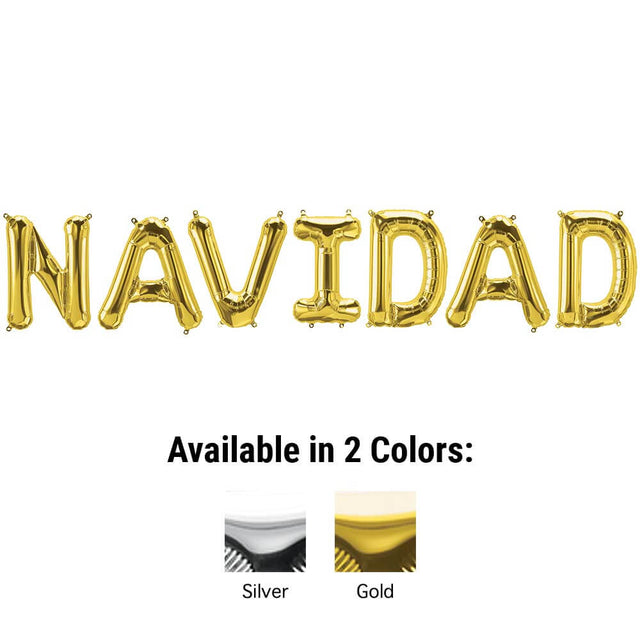 Foil Balloon NAVIDAD Letters Kit