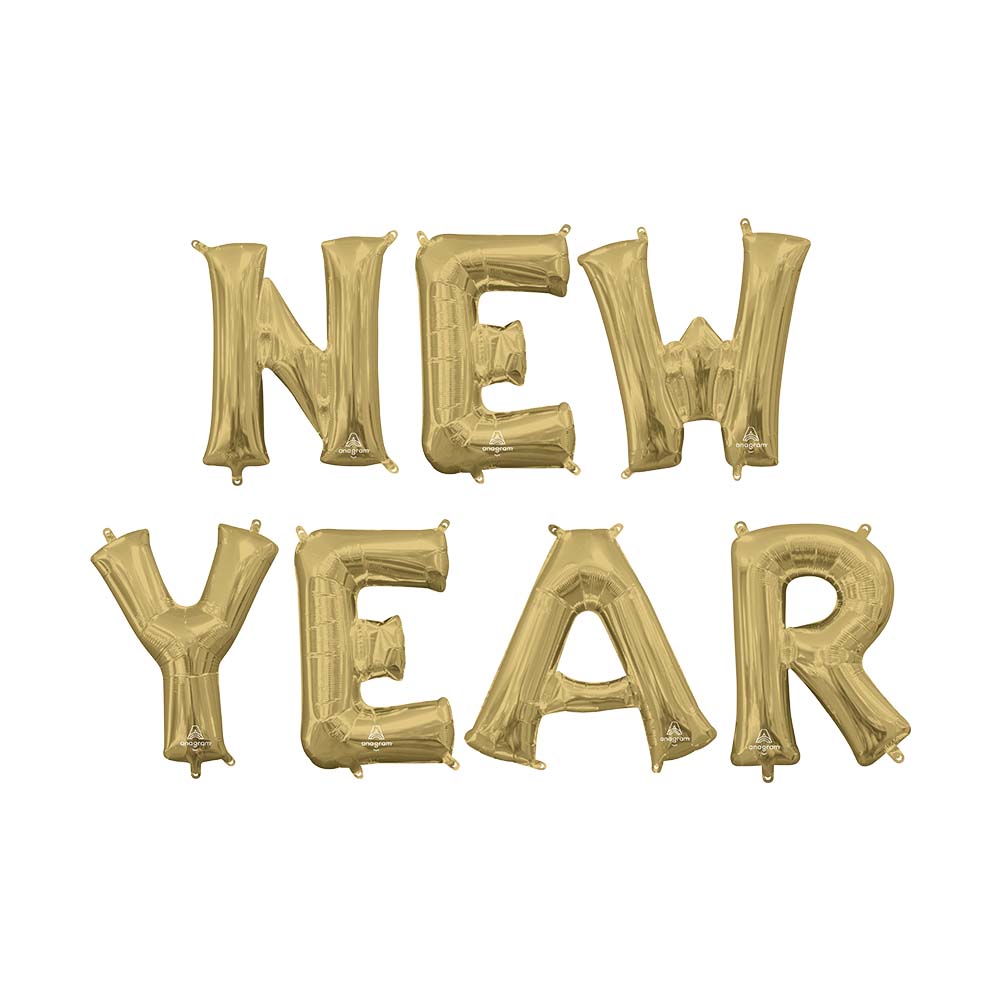 Foil Balloon New Year Letters Kit