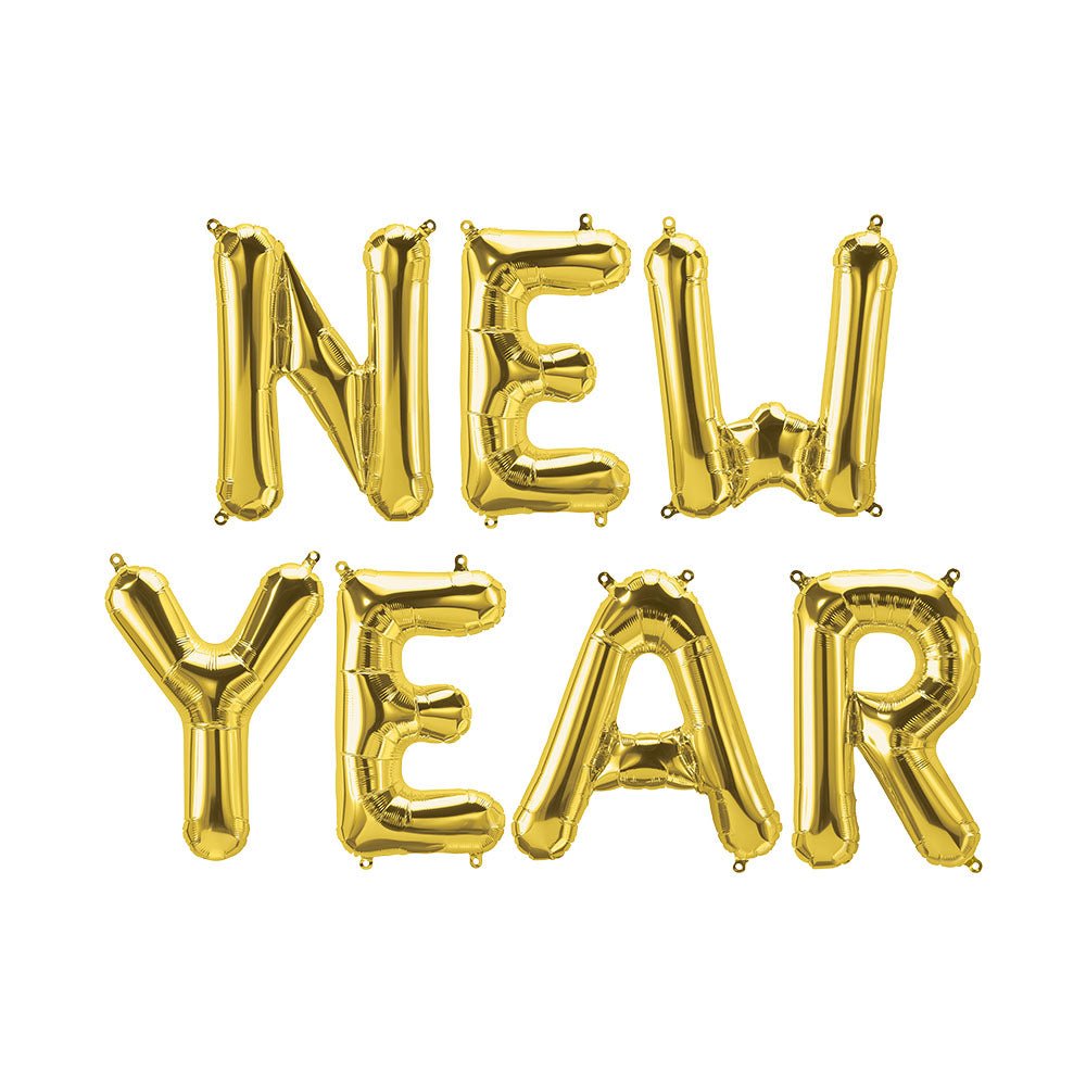 Foil Balloon New Year Letters Kit