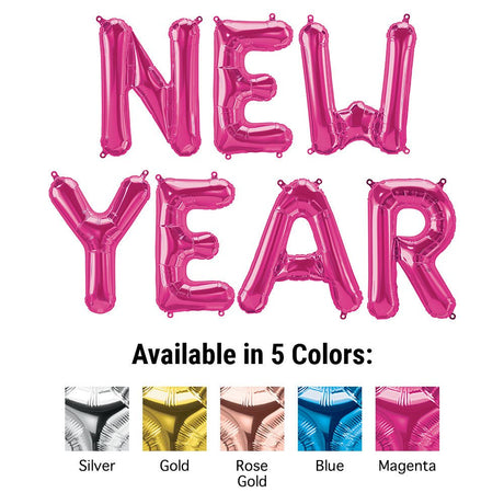 Foil Balloon New Year Letters Kit