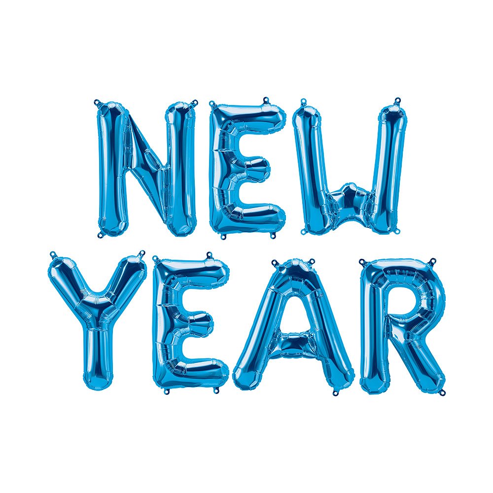 Foil Balloon New Year Letters Kit