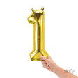 Foil Balloon Number 1 Gold Air-Fill Only