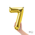 Foil Balloon Number 7 Gold Air-Fill Only