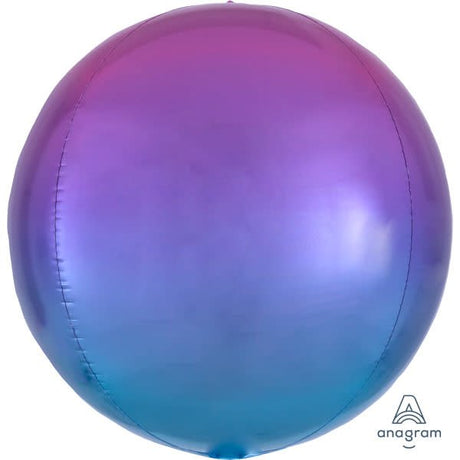 Foil Balloon Ombre Pink & Blue Orbz