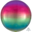 Foil Balloon Girls Ombre Rainbow Orbz