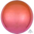 Foil Balloon 16 Inch Ombre Red & Orange Orbz