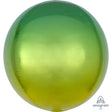 Foil Balloon 16 Inch Ombre Yellow & Green Orbz