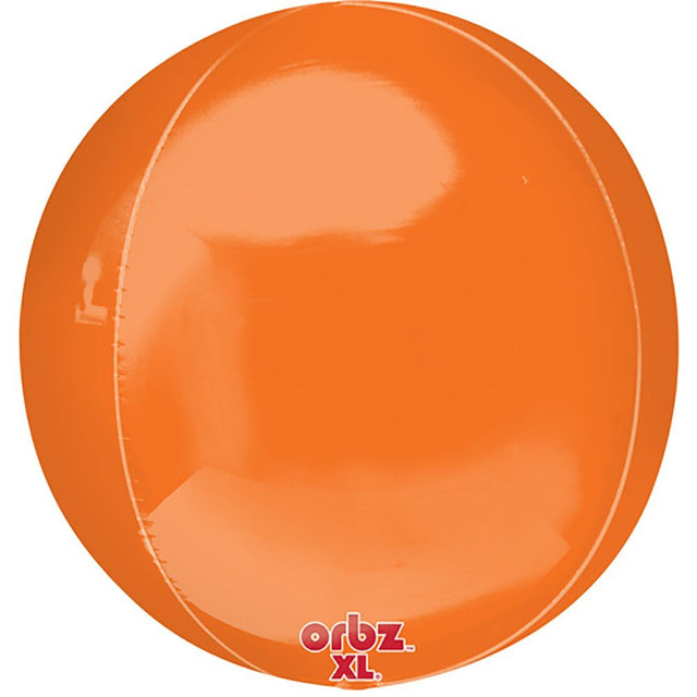 Orange Orbz Foil Balloon 16 Inch