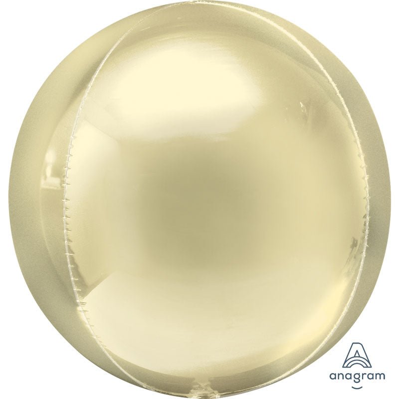 Foil Balloon Pastel Yellow Orbz