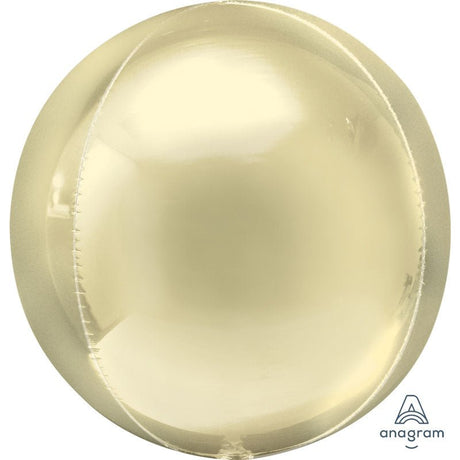 Foil Balloon Pastel Yellow Orbz