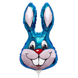 Rabbit Blue Mini Shape Foil Balloon