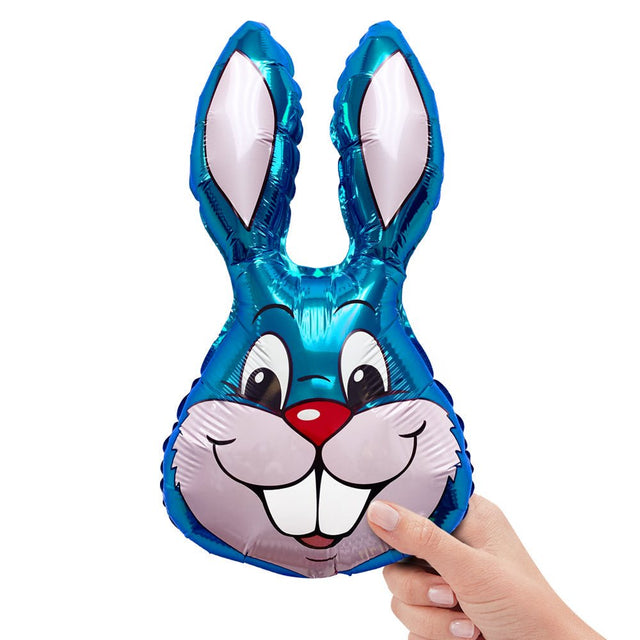 Rabbit Blue Mini Shape Foil Balloon