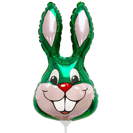 Rabbit Green Mini Shape Foil Balloon