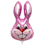 Foil Balloon Pink Rabbit Mini Shape