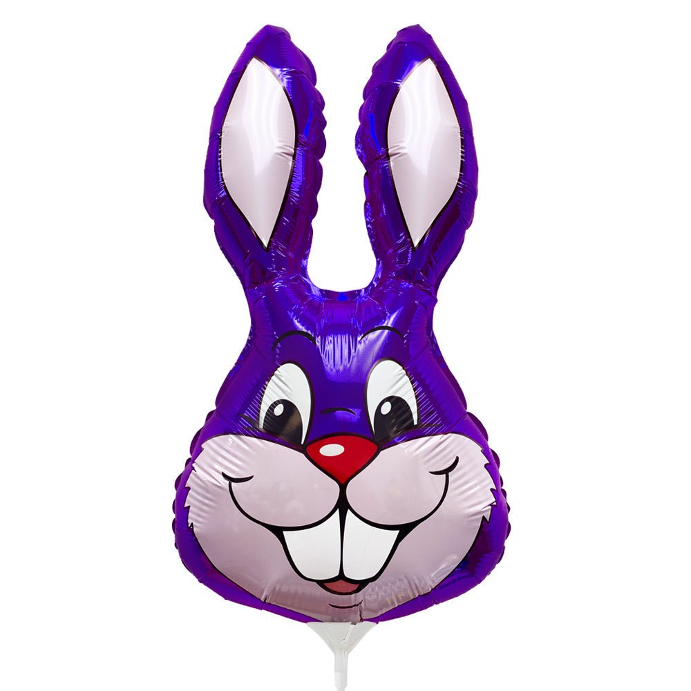 Foil Balloon Rabbit Purple Mini Shape