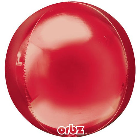 Red Orbz Foil Balloon 16 Inch