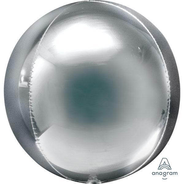 Silver Orbz Foil Balloon