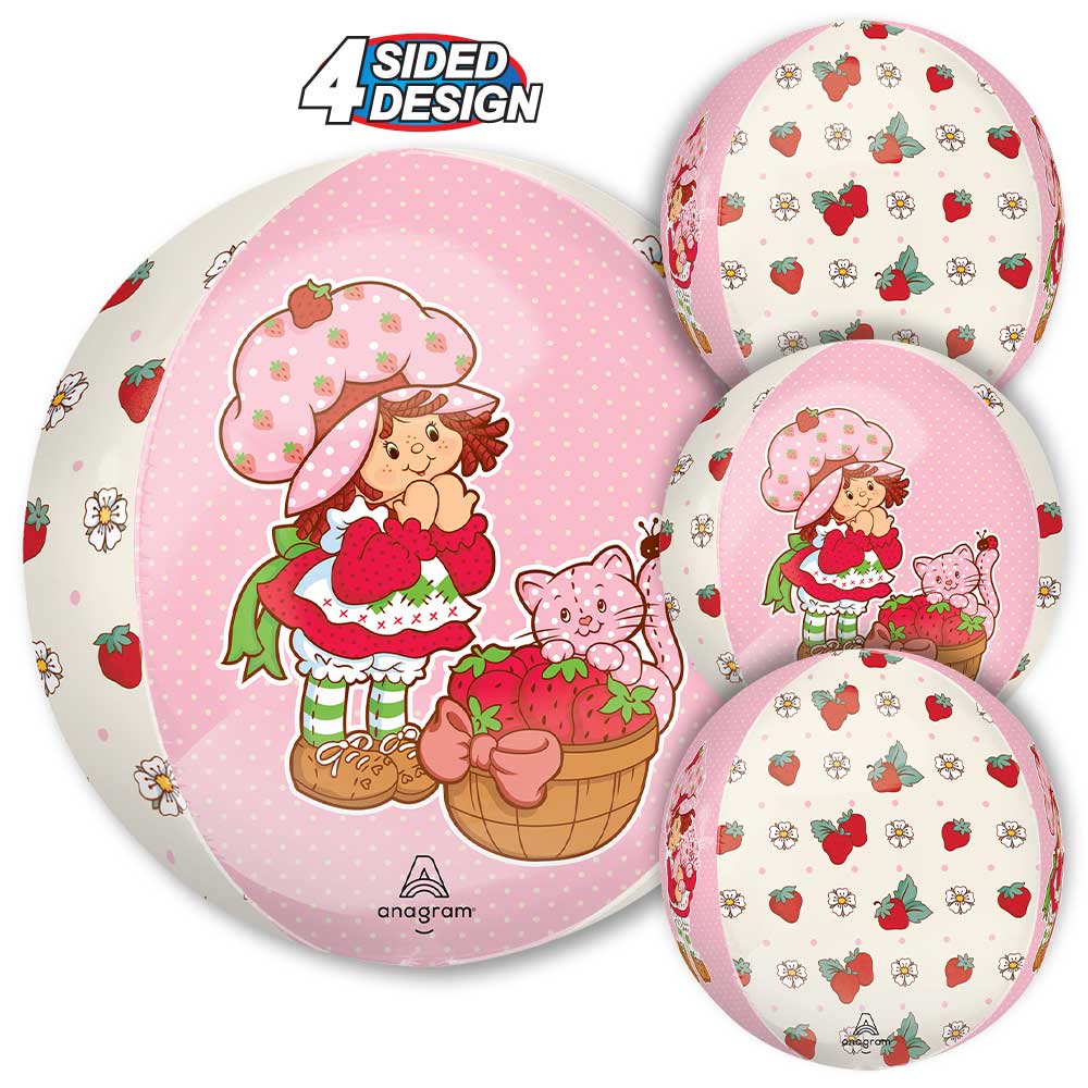 Foil Balloon Strawberry Shortcake Orbz